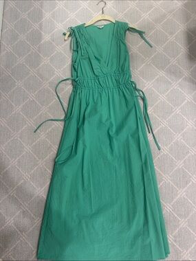 Rails Green Sleeveless V-Neck Maxi Dress